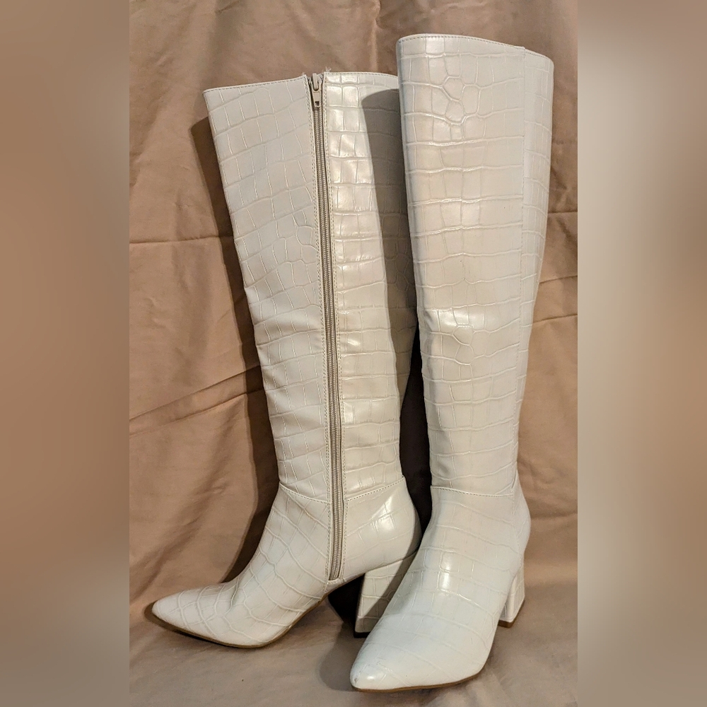 Journee Collection, Women's Landre Tru Confort Knee High Boots - Bone size 9.5